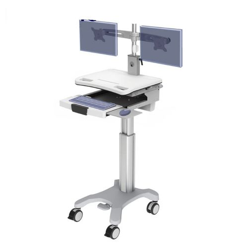 Carrello informatico per tablet PC - BA-003DF - Rollsys - per pannello PC / ad altezza regolabile / modulare