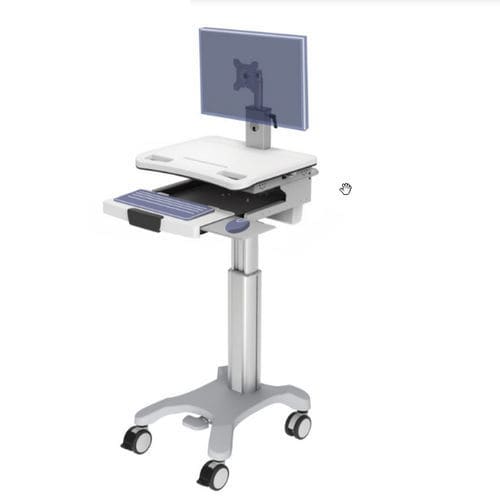 Carrello informatico per pannello PC - BA-003F - Rollsys - per tablet PC / ad altezza regolabile / modulare