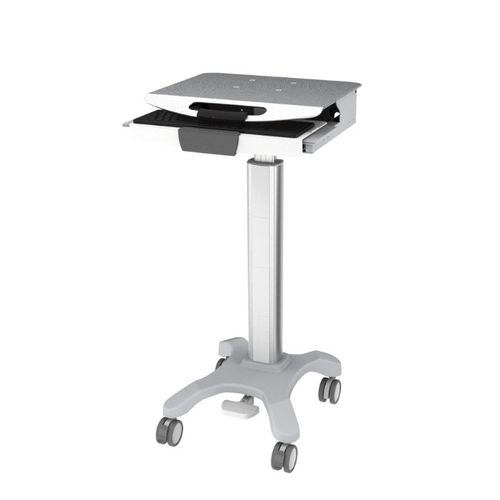 Carrello informatico ad altezza regolabile - BAA-002 - Rollsys - modulare