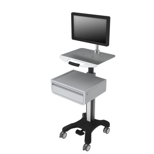 Carrello informatico ad altezza regolabile - BAA-005T - Rollsys - con cassetti