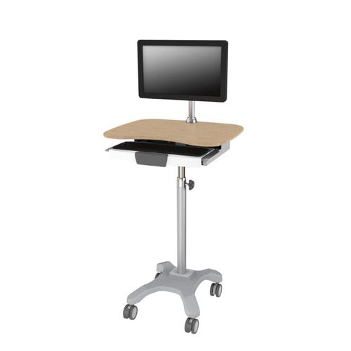 Carrello informatico ad altezza regolabile - BAW-005X - Rollsys