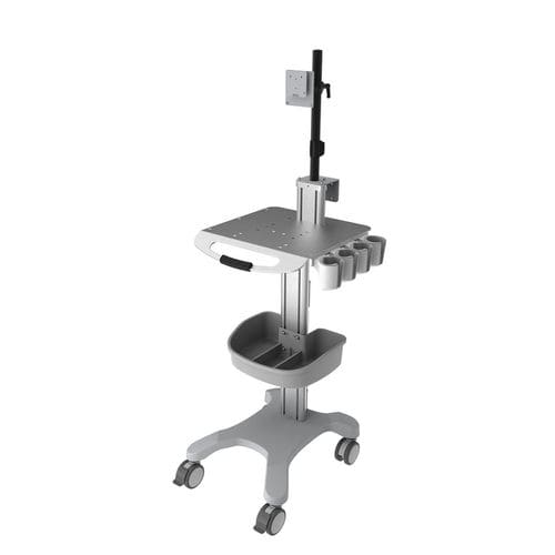 Carrello medico - UC-3200T - Rollsys - per ecografi / in alluminio / 1 ripiano
