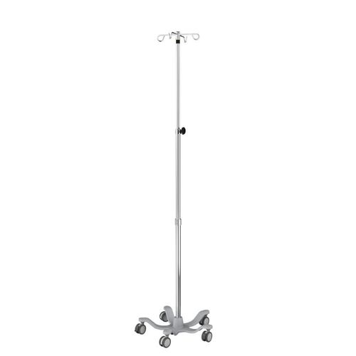 Asta portaflebo con rotelle - IVS5-003 - Rollsys - 4 ganci / telescopica / in acciaio inossidabile