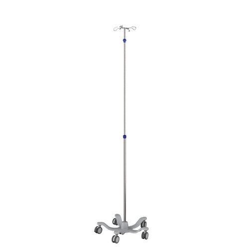 Asta portaflebo con rotelle - IVS5-007 - Rollsys - 4 ganci / telescopica / ad altezza regolabile