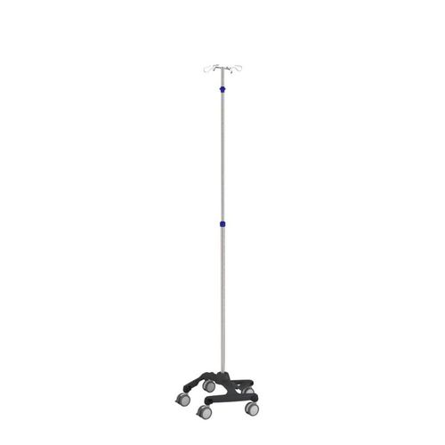 Asta portaflebo con rotelle - IVS5-012 - Rollsys - 4 ganci / telescopica / in acciaio inossidabile