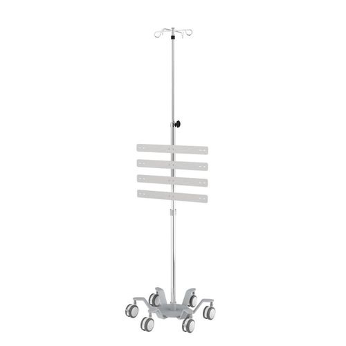 Asta portaflebo con rotelle - IVS6-003 - Rollsys - 4 ganci / telescopica / con supporto per pompa di perfusione