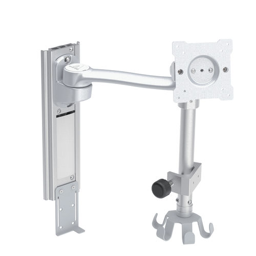 Braccio di supporto per monitor - Rollsys - medico / a muro / con montaggio VESA