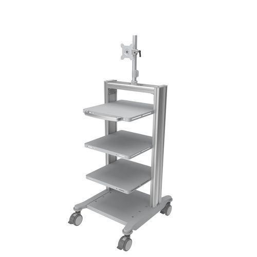 Carrello per endoscopio - PE-B001M - Rollsys - medico / in alluminio / in metallo