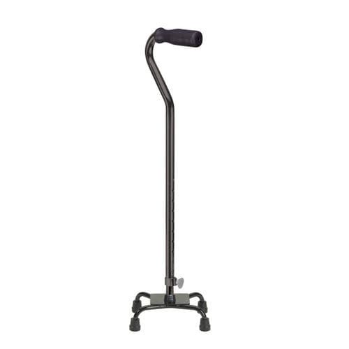 Bastone da passeggio con impugnatura fuori asse - 10301-4 - Drive DeVilbiss USA - quadripode / ad altezza regolabile