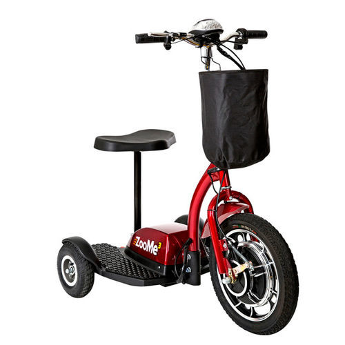 Scooter per disabili elettrico - ZOOME3 - Drive DeVilbiss USA - a 3 ruote / con cestello / pieghevole