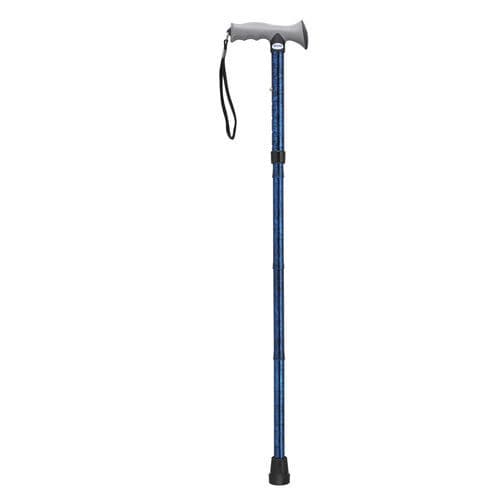 Bastone da passeggio con impugnatura a T - RTL10370BC - Drive DeVilbiss USA - ad altezza regolabile / pieghevole
