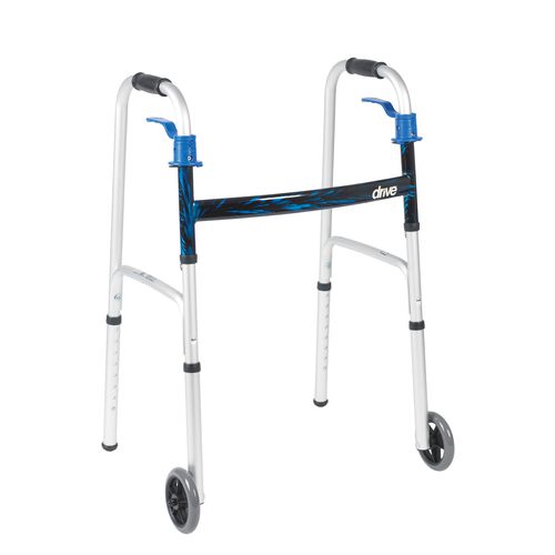 Deambulatore con 2 ruote - 10226-1 - Drive DeVilbiss USA - ad altezza regolabile / pieghevole