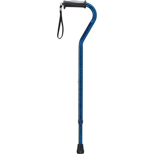 Bastone da passeggio con impugnatura fuori asse - RTL10372BC - Drive DeVilbiss USA - ad altezza regolabile