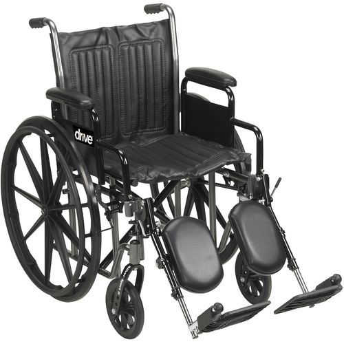 Sedia a rotelle manuale - Silver Sport 2 - Drive DeVilbiss USA - da esterno / da interno / pieghevole
