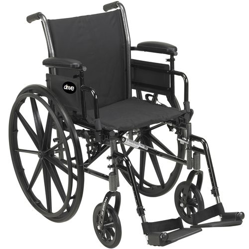 Sedia a rotelle manuale - Cruiser III - Drive DeVilbiss USA - da esterno / da interno / ad altezza regolabile
