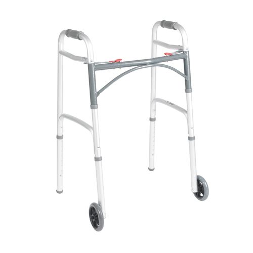 Deambulatore con 2 ruote - 10210-4ASM - Drive DeVilbiss USA - ad altezza regolabile / pieghevole