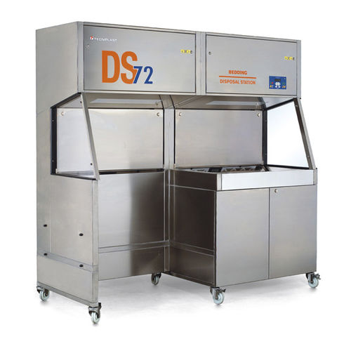 Cabina di contenimento - DS72 - Tecniplast - da laboratorio / per il cambio di gabbie / compatta