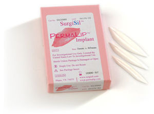Impianto labiale - PermaLip™ - SurgiSil - anatomico / silicone / liscio