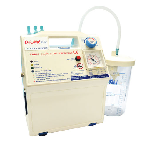 Aspiratore chirurgico a batteria - EUROVAC AC / DC - Anand Medicaids - per drenaggio chirurgico e sbrigliamento / portatile
