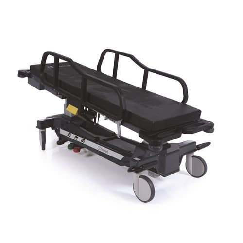 Barella con carrello di emergenza - P-SD-030 - PROMEK - elettrica / ad altezza regolabile / ripieghevole