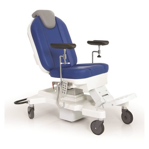 Poltrona per prelievo di sangue elettrica - P-KL-001 - PROMEK - a 3 sezioni / con rotelle / ad altezza regolabile