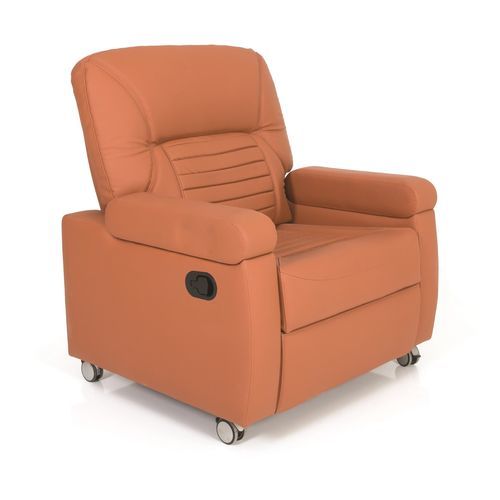 Poltrona per chemioterapia manuale - P-KL-006 - PROMEK - a 2 sezioni / a rotelle / con schienale regolabile