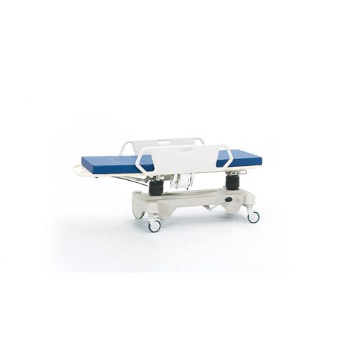 Barella con carrello di emergenza - P-SD-015 - PROMEK - idraulica / ad altezza regolabile / con schienale regolabile