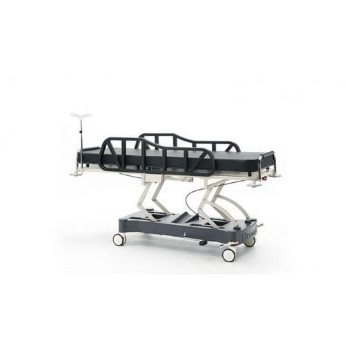 Barella con carrello da trasporto - P-SD-011 - PROMEK - idraulica / ad altezza regolabile / con schienale regolabile