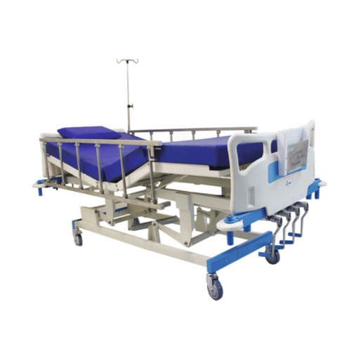 Letto per terapia intensiva - JUPETIOR - MO – 02 - Shree Hospital Equipments - manuale / ad altezza regolabile / con rotelle