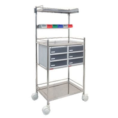 Carrello medico - 951 - Shree Hospital Equipments - portabombole di ossigeno / per apparecchio / di stoccaggio