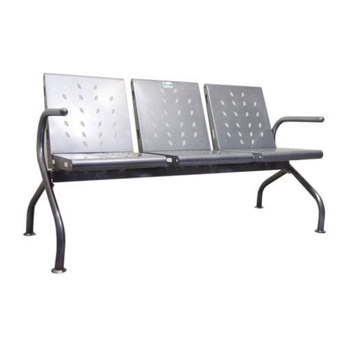 Sedia per sala d'attesa - Shree Hospital Equipments - con braccioli / 3 posti