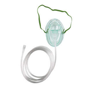 Maschera per ossigenoterapia a concentrazione media - Roscoe Medical - trasparente / regolabile