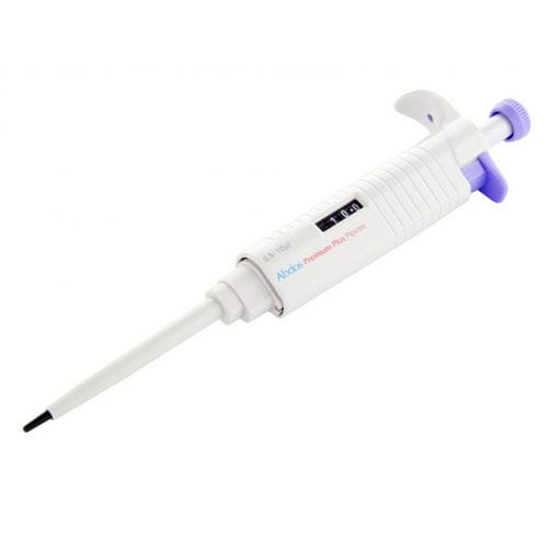 Pipetta meccanica - Premium Plus - ABDOS LABTECH PRIVATE LIMITED.  - 1 canale / a volume regolabile / autoclavabile