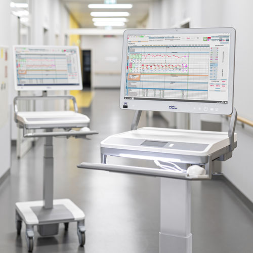 Carrello informatico con batteria - OR-MedCart® - ACL - ad altezza regolabile