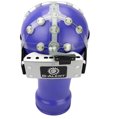 Elettroencefalografo 24 canali - B-Alert® X24 - Advanced Brain Monitoring - con cartografia EEG / con connessione senza filo / da indossare