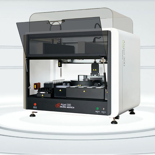 Analizzatore di gruppi sanguigni automatico - Aigel 300 - Aikang Diagnostics - da banco / tramite test di agglutinazione su colonna