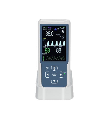 Monitor paziente per capnografia - Capno-H - Beijing Kingst Commercial & Trade - portatile / di frequenza respiratoria / di frequenza cardiaca