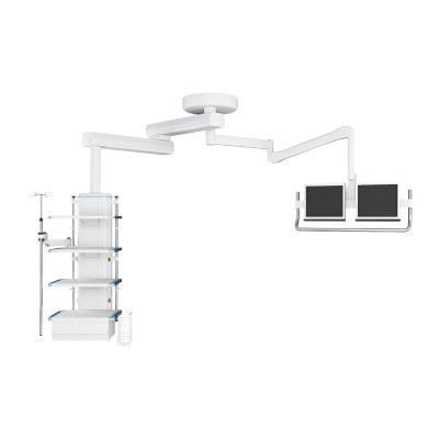 Braccio di distribuzione a soffitto - DT180 - Shanghai PAX Medical Instrument - per anestesia / per endoscopia / con ripiani
