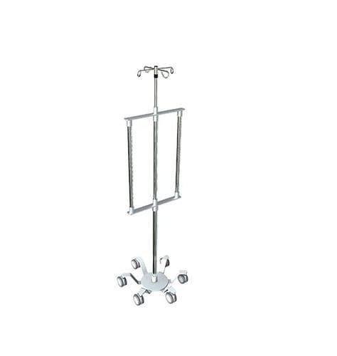 Asta portaflebo con rotelle - SMP-IVS6-004 - SMP CANADA - 4 ganci / telescopica / con supporto per pompa di perfusione