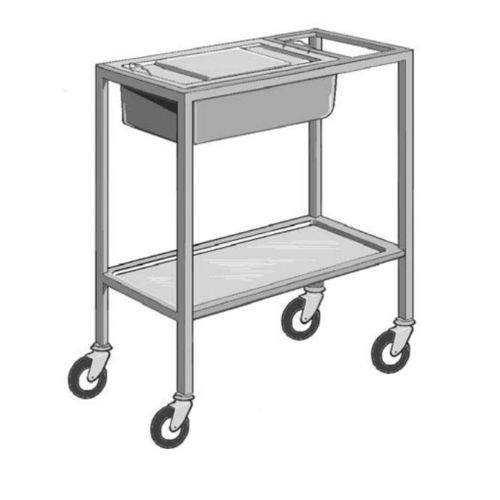 Carrello medico - WDN-63 - SMS spółka z o.o. - di sterilizzazione / per strumenti chirurgici / di trasporto