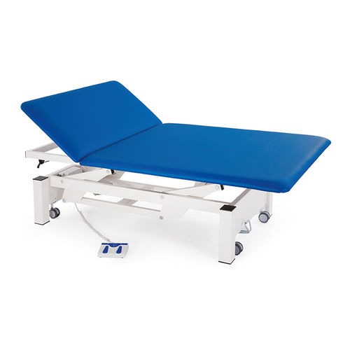 Lettino Bobath elettrico - TITAN2 - Fisiotech - su rotelle / con schienale ad altezza regolabile / a 2 sezioni