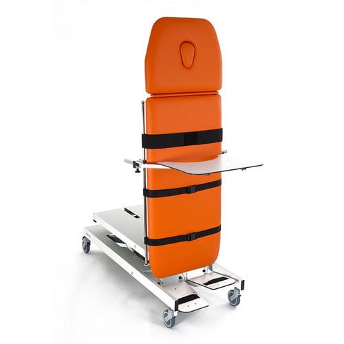Lettino di statica a 2 sezioni - EMERA  - Fisiotech - per terapia / elettrico / con rotelle