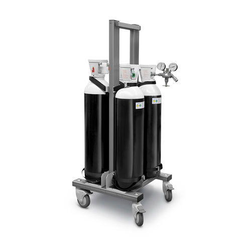 Sistema di ossigenoterapia manuale - 11PMAX4P00  - Ingeniería y Técnicas Clínicas - su carrello / con bombola di ossigeno