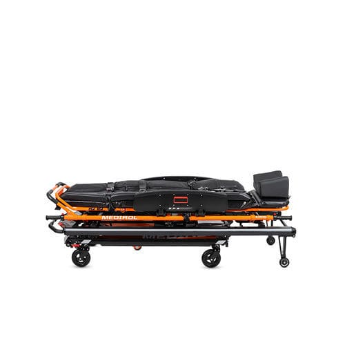 Barella con carrello da trasporto - Vivera - Medirol - di emergenza / idraulica / ad altezza regolabile