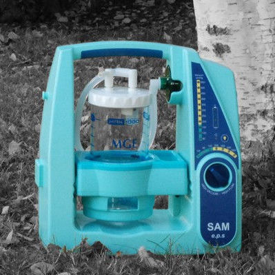 Aspiratore di muco a batteria - SAM e.p.s - MG Electric - per situazioni di emergenza a bordo / portatile