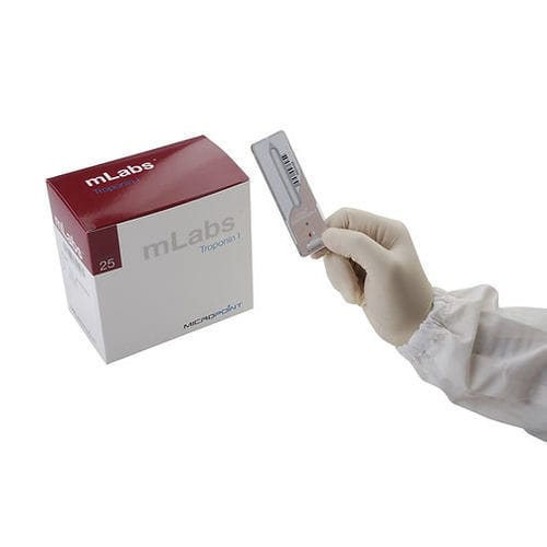 Striscia analitica dell'infarto del miocardio - mLabs®   - Micropoint BioScience Inc. - cTnI / di sangue totale / di siero