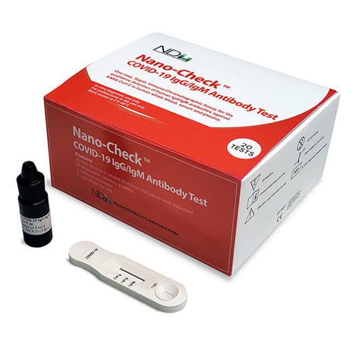 Test rapido per diagnosi COVID-19 - Nano-Check™ - Nano-Ditech Corporation - d'IgG / di IgM / SARS-COV-2