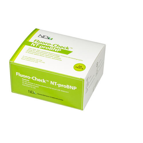 Test rapido dell'insufficienza cardiaca - Fluoro-Check™ - Nano-Ditech Corporation - di NT-proBNP / di siero / al plasma