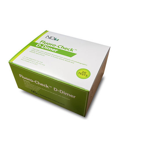 Test rapido di coagulazione - Fluoro-Check™ - Nano-Ditech Corporation - di D-dimeri / di sangue totale / di immunometria tramite fluorescenza