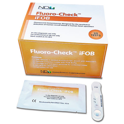Test rapido per FOB - Fluoro-Check™ - Nano-Ditech Corporation - immunocromatografico / a fluorescenza / a cassetta